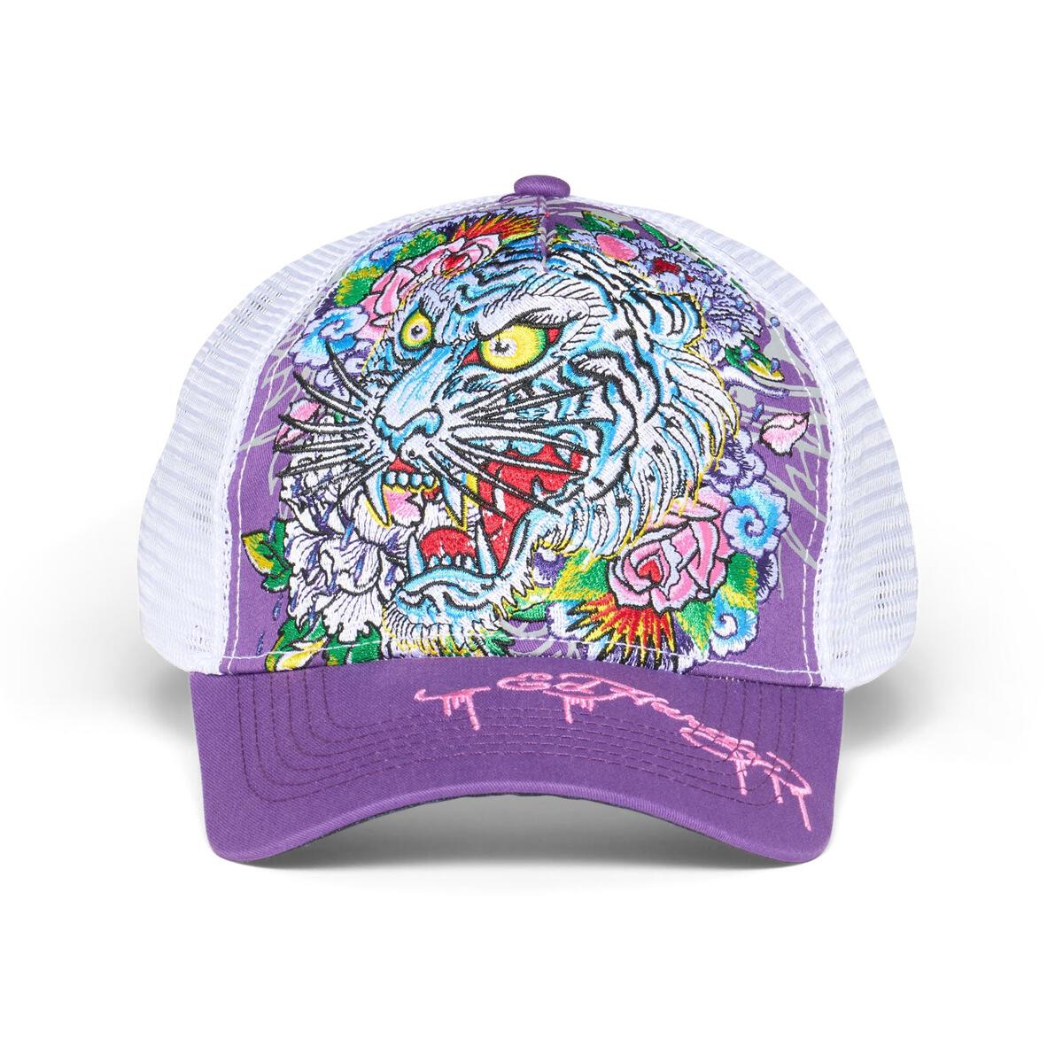 Ed Hardy Emb Floral Tiger Hat