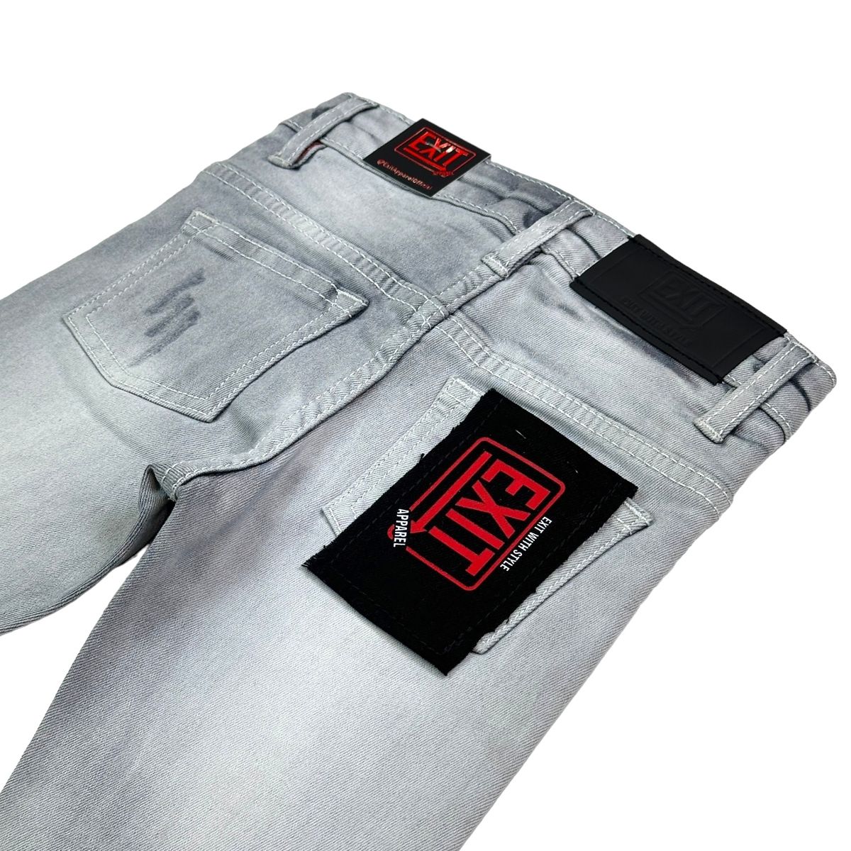 Kids Gray Ex Rip Jeans