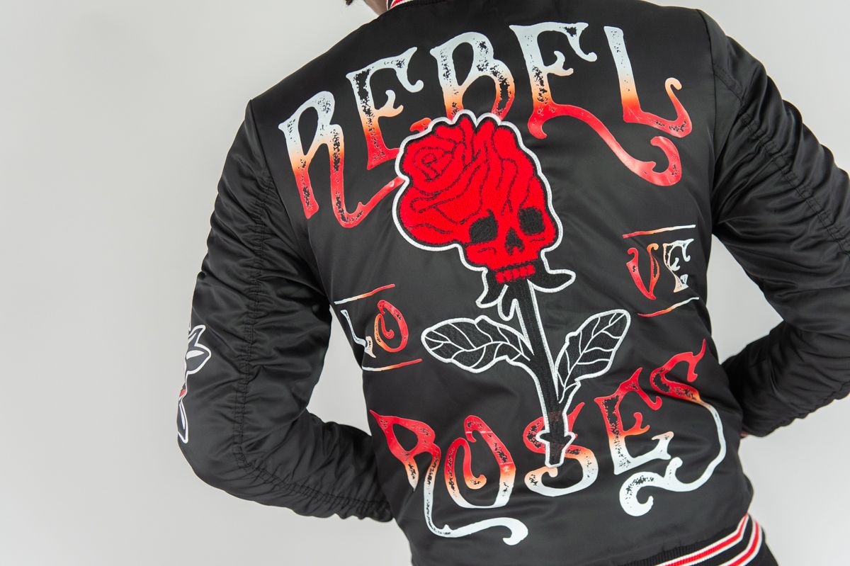 Rebel Roses Varsity Jacket
