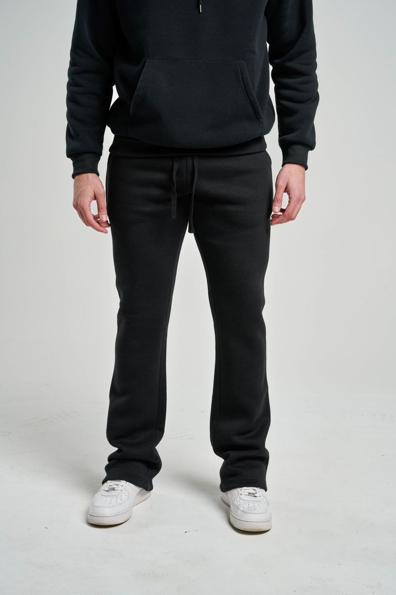 TJ Stacked Joggers - Black