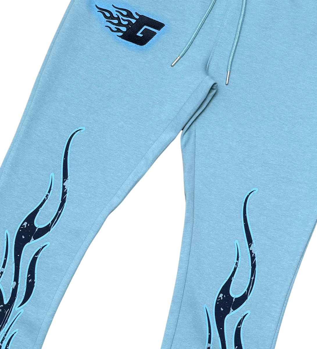 Focus Stacked Joggers - Dust Blue