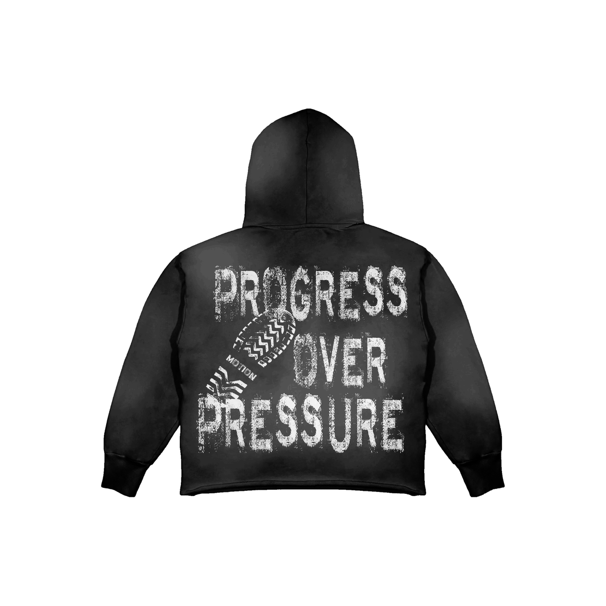 Money Head Cropped Hoody - Black