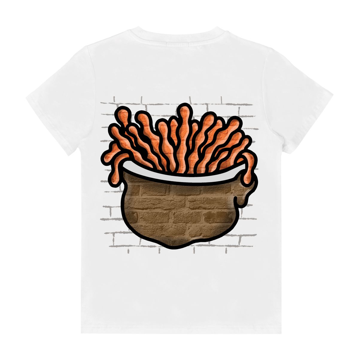 Kids Orange Hair Big Face T-Shirt
