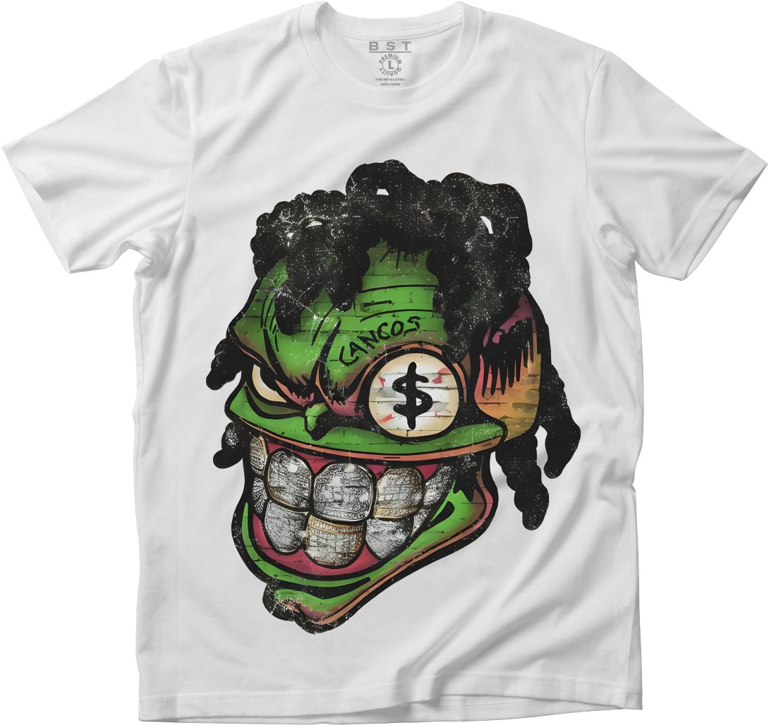Mens Big Face Iced Grill T-Shirt