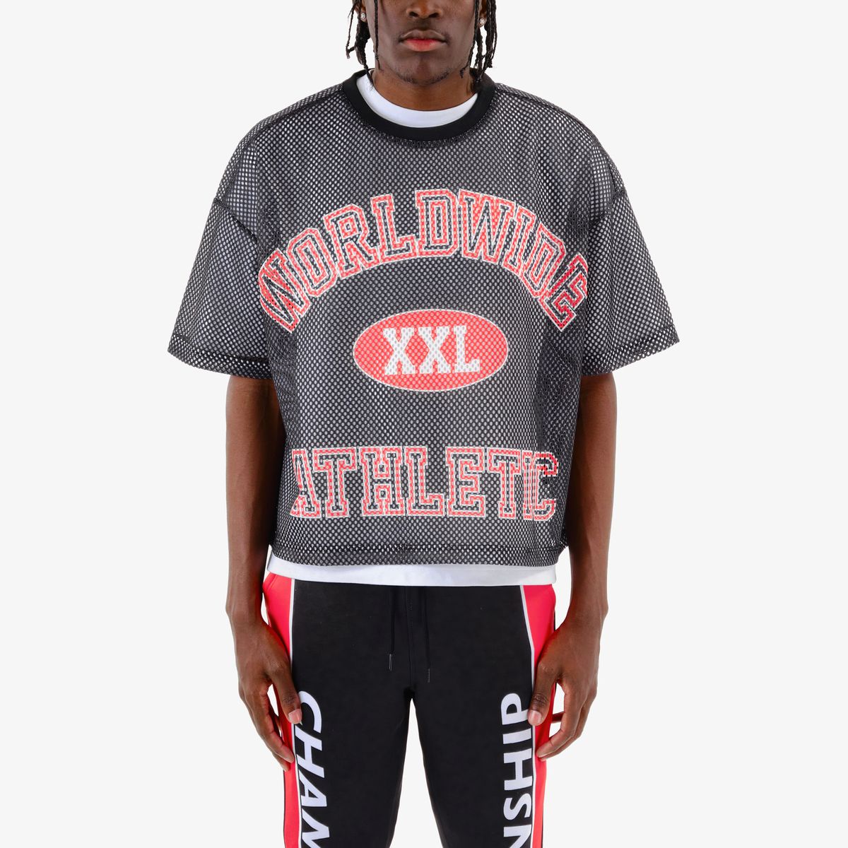 CR Worldwide Crop Jersey Black