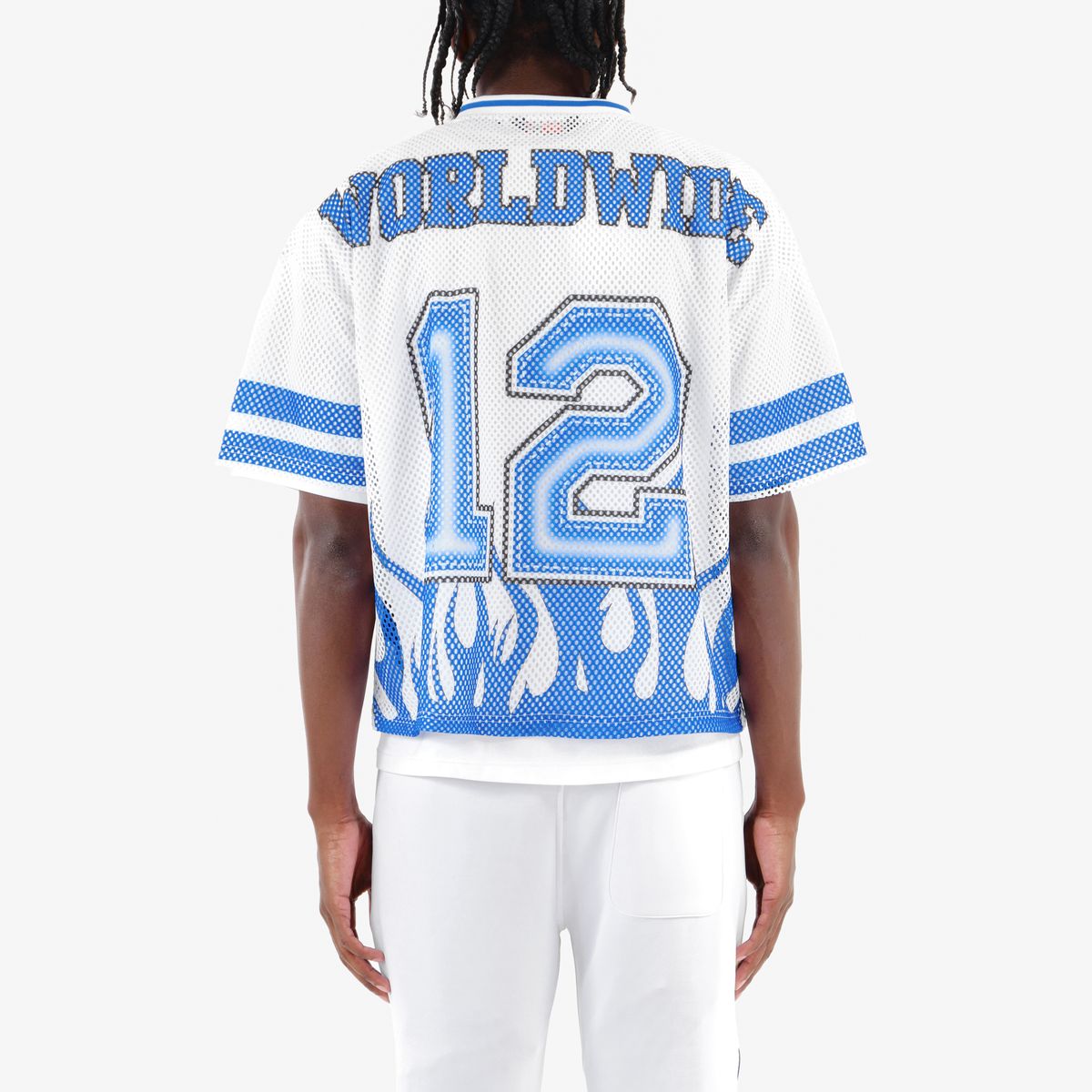 CR Crop Jersey Wht/Blue