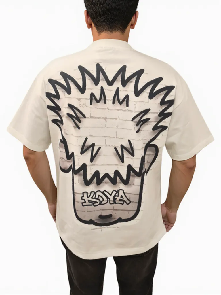 Grin Face Box Crop Shirt