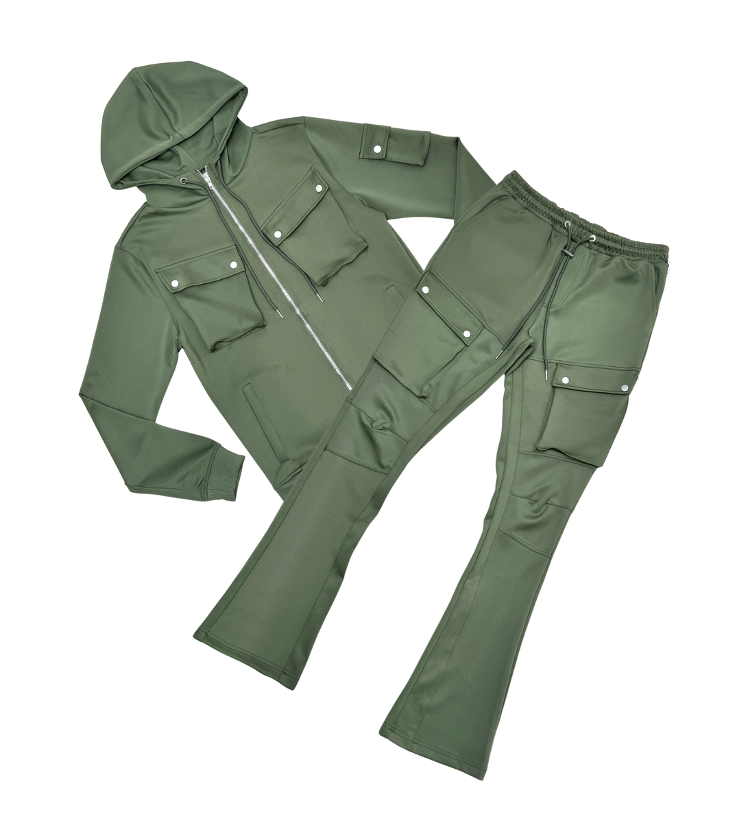 Tricot Hoody - Olive Green