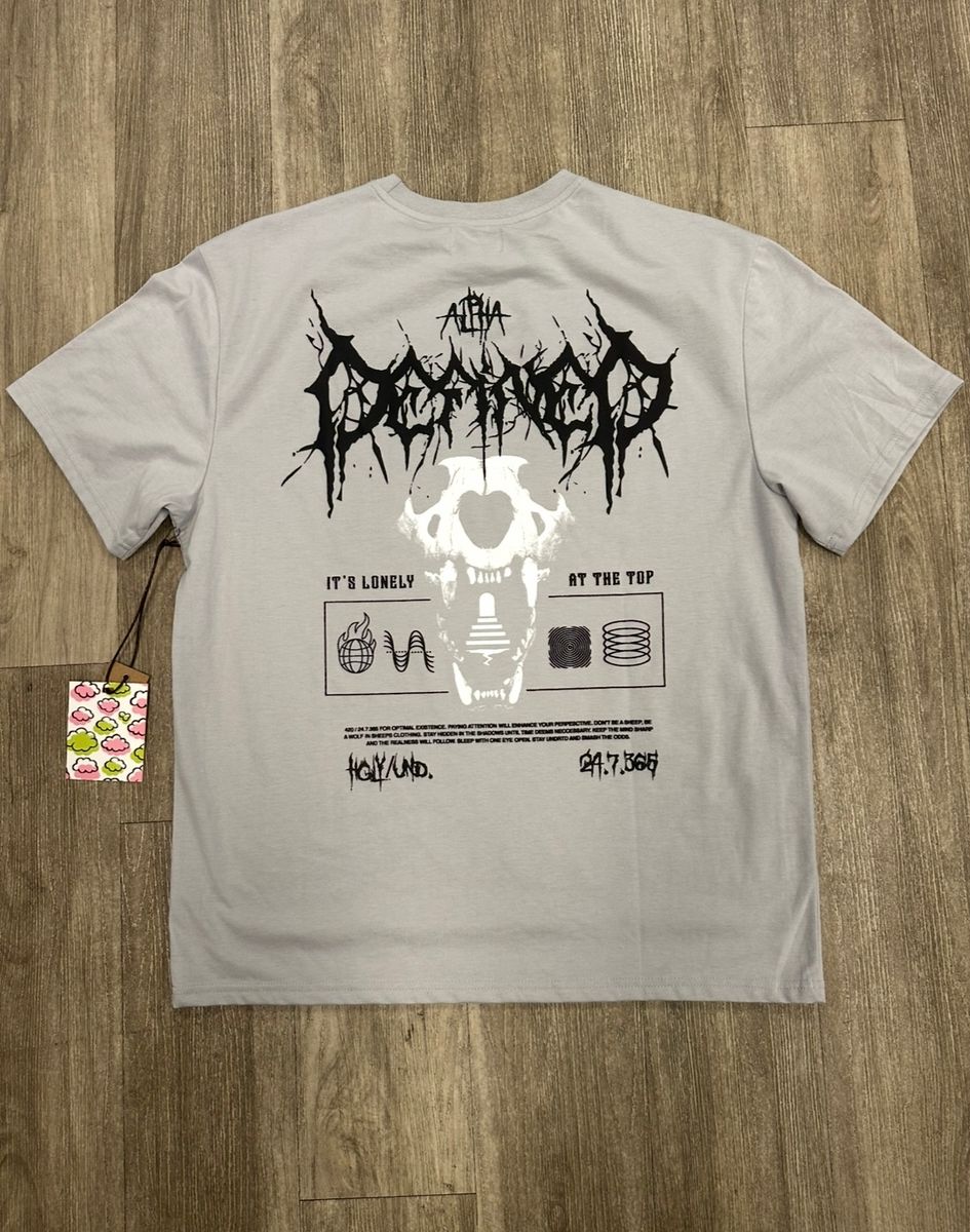 Boys Alpha Defined T-Shirt - Gray