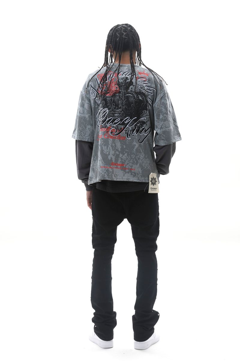 Dark Ages LS T-Shirt - Light Grey