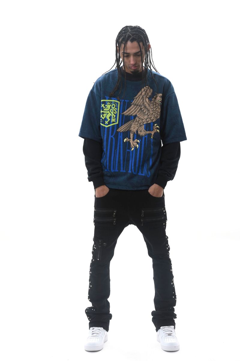 Dark Ages LS T-Shirt - Dark Blue