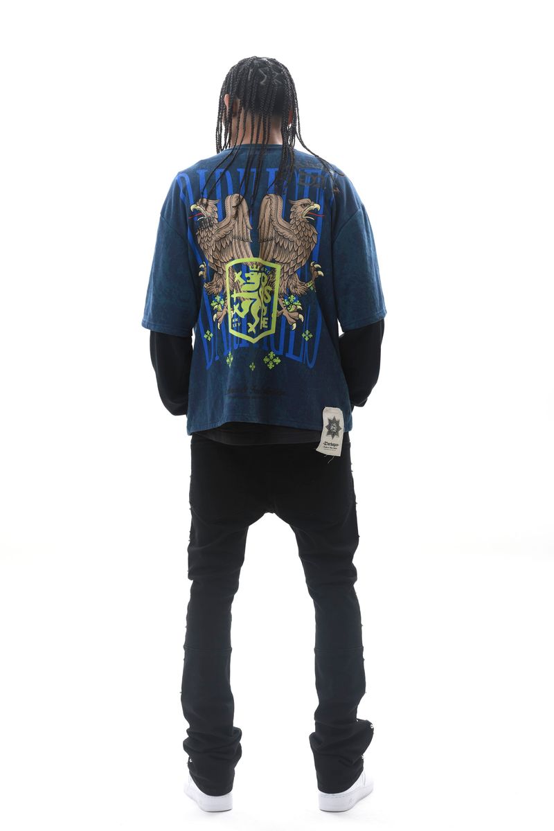 Dark Ages LS T-Shirt - Dark Blue