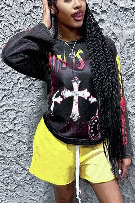 Saints Graphic LS T-Shirt