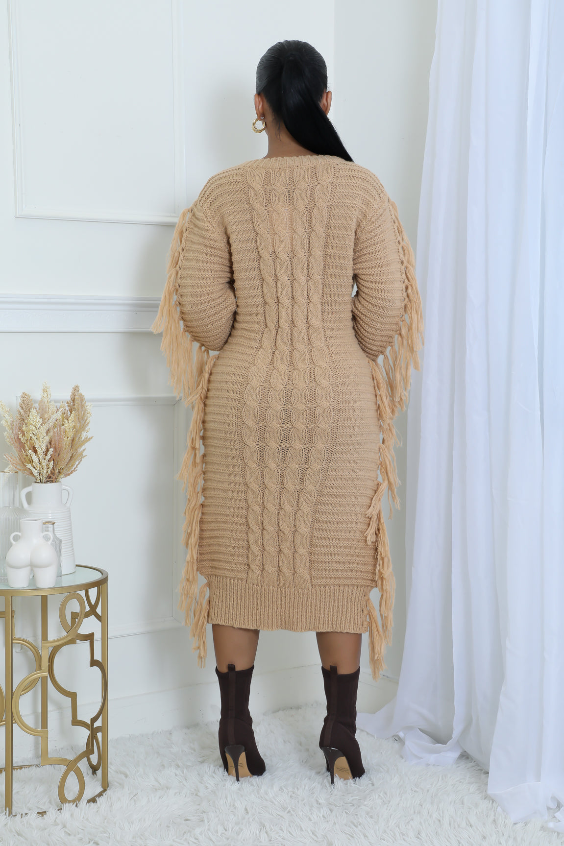 Knit Fringe Dress