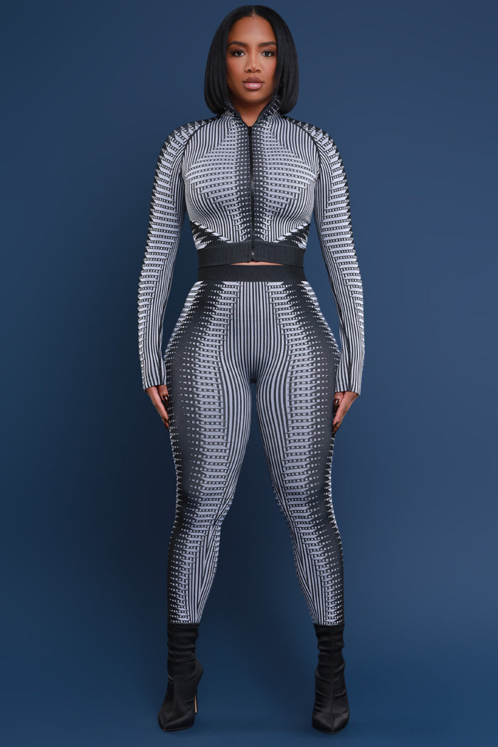 Seamless Zip Up Leggings Set