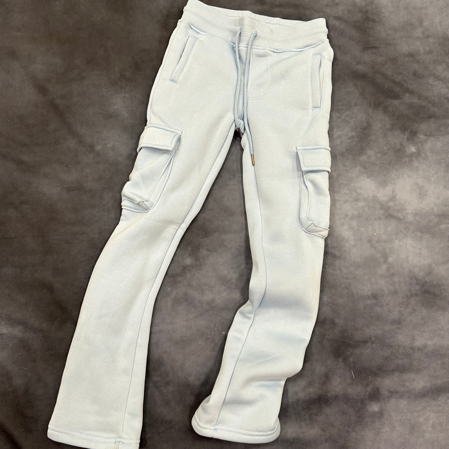 Boys Cargo Stacked Joggers