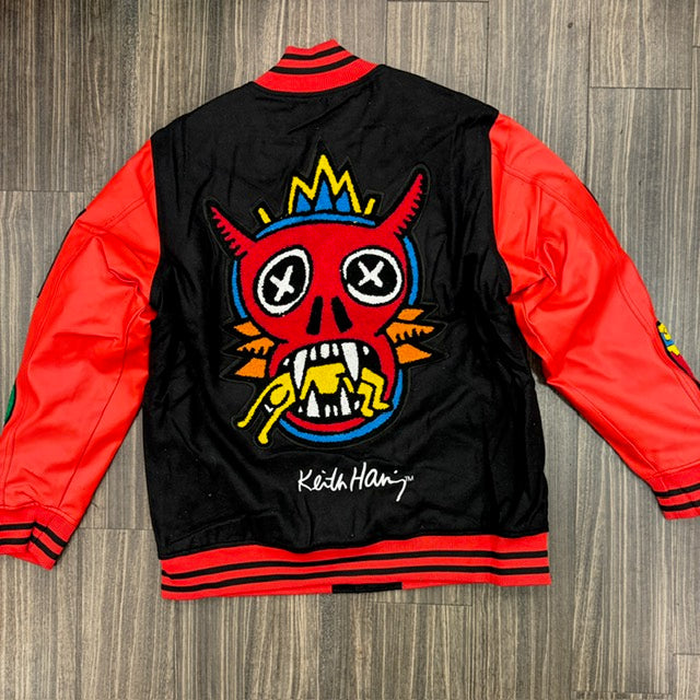 Black/Red Varsity Jacket
