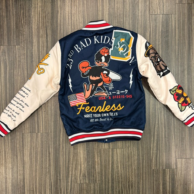 Navy Blue Varsity Jacket