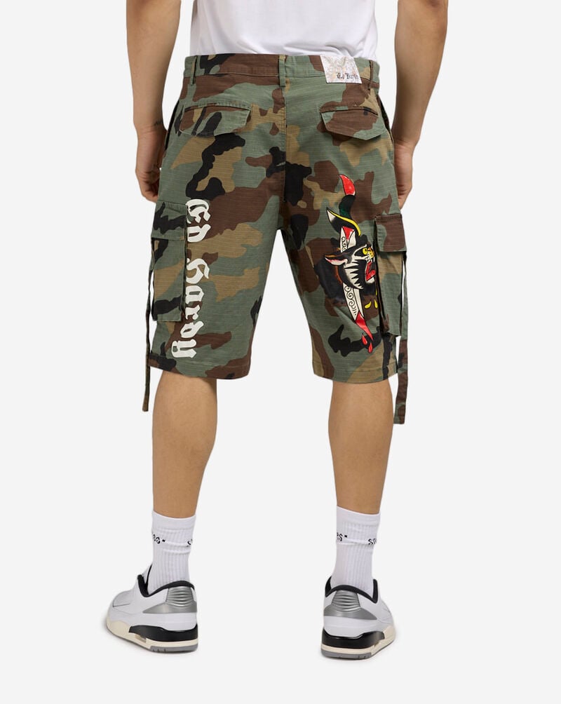EH Panther Twill Cargo Camo Shorts