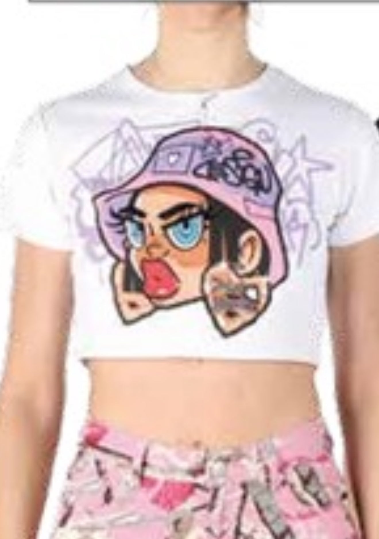 Hat Girl Crop Top