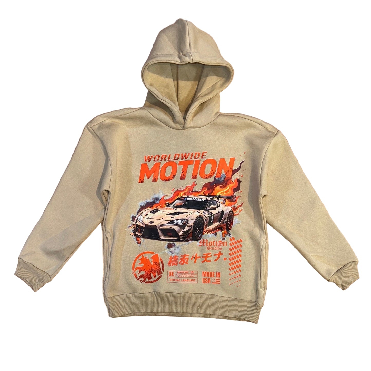 Kids Worldwide Car Motion Hoody