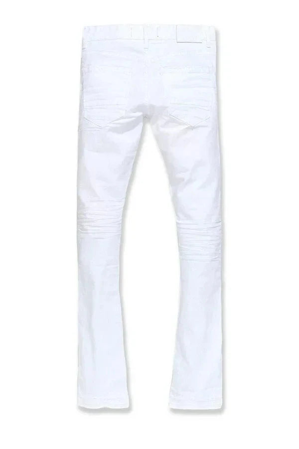 JC White Stacked Jeans