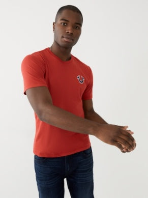 Buddha Logo True Religion T-Shirt - Red