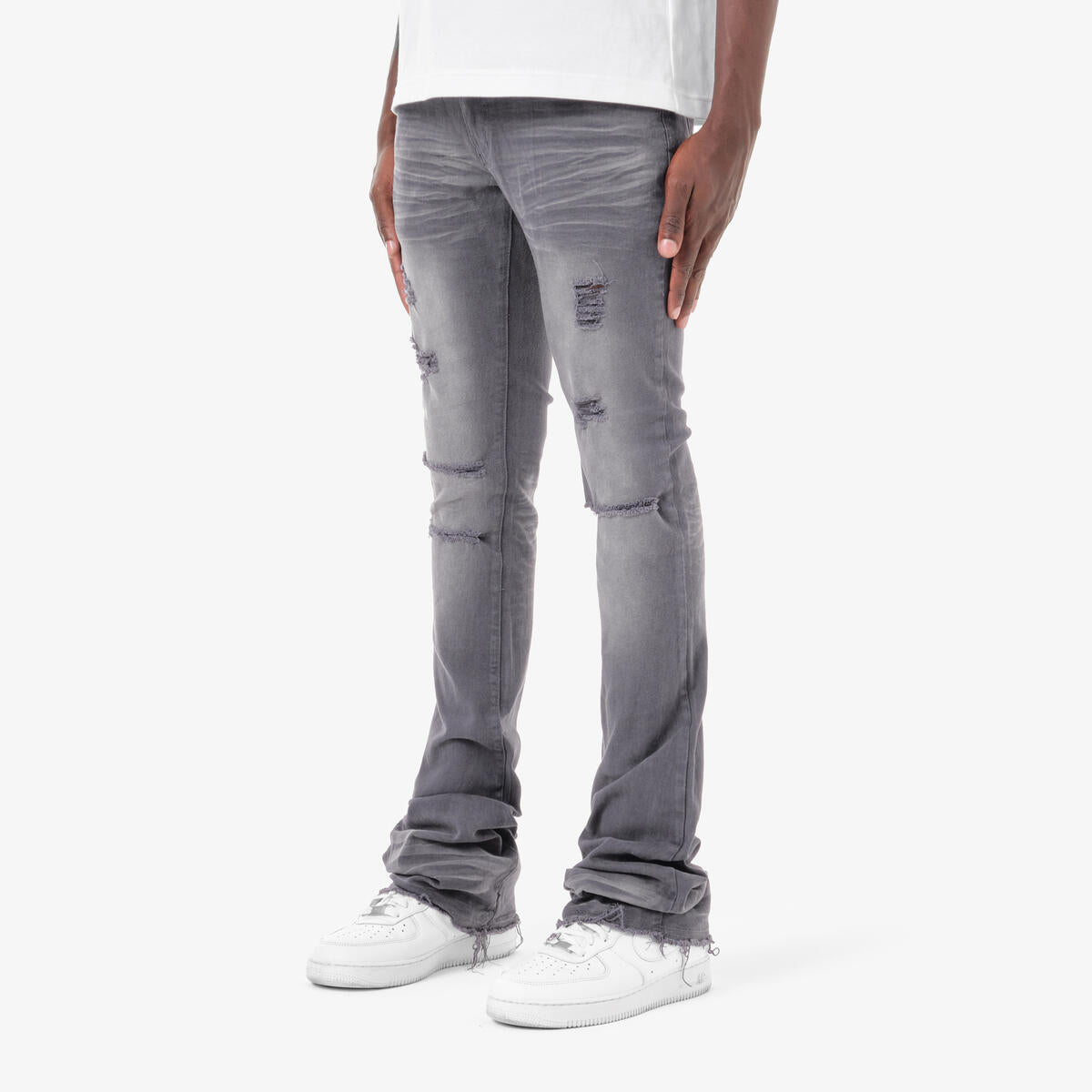 CR Gray Stacked Jeans