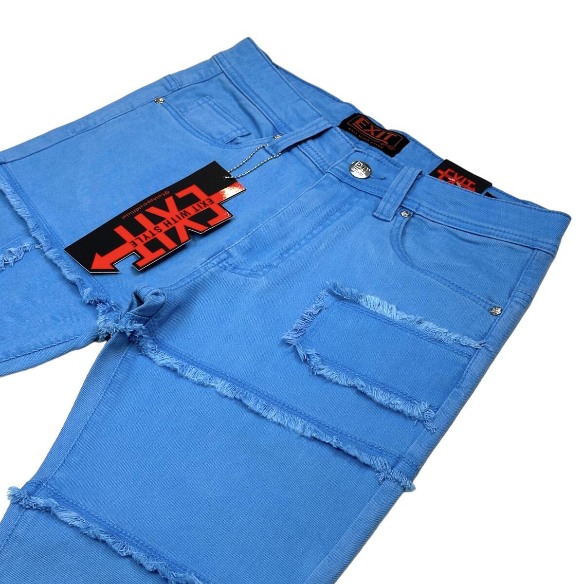 Ex Lt Blue Stacked Jeans