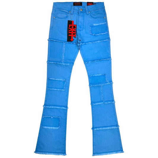 Ex Lt Blue Stacked Jeans