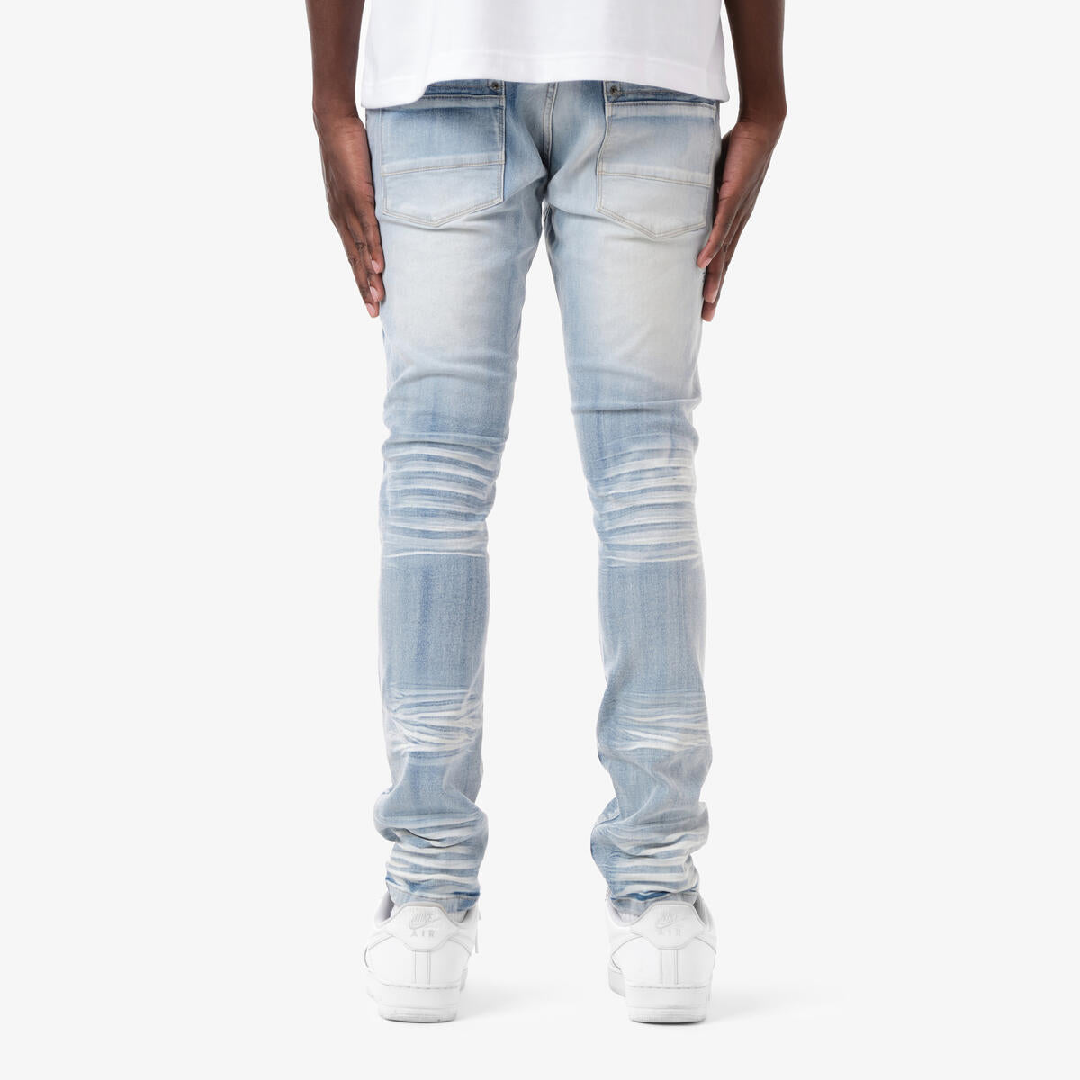 CR Ice Blue Rip w/ Backing Jeans