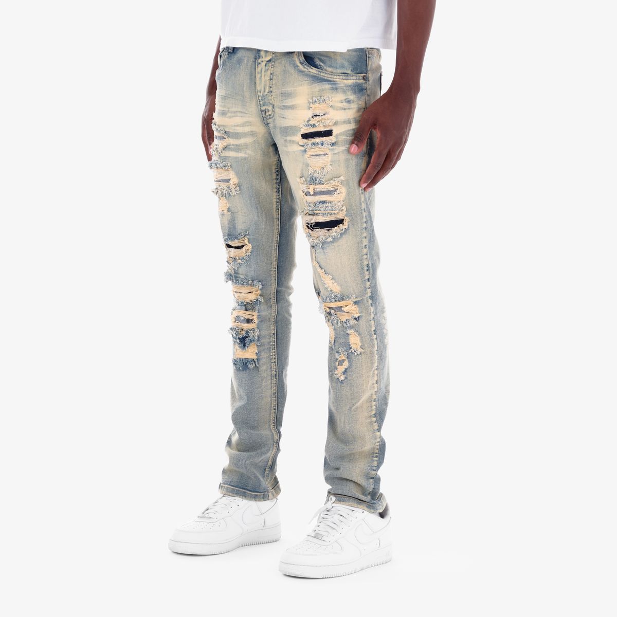 CR Lt. Tint Rip w/ Backing Jeans