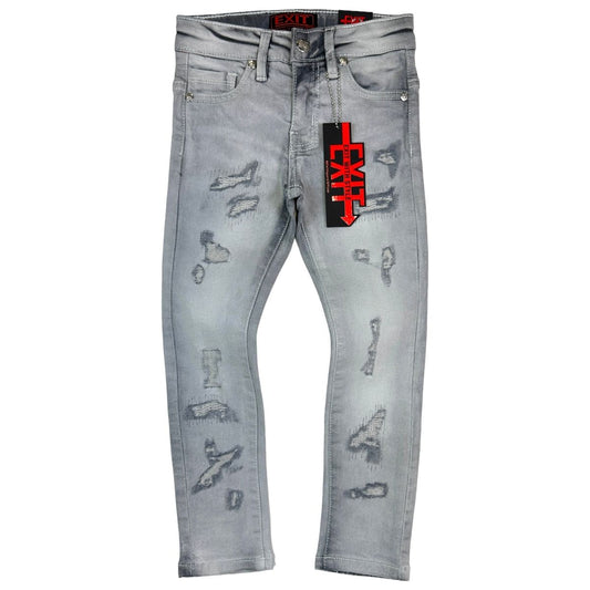 Kids Gray Ex Rip Jeans