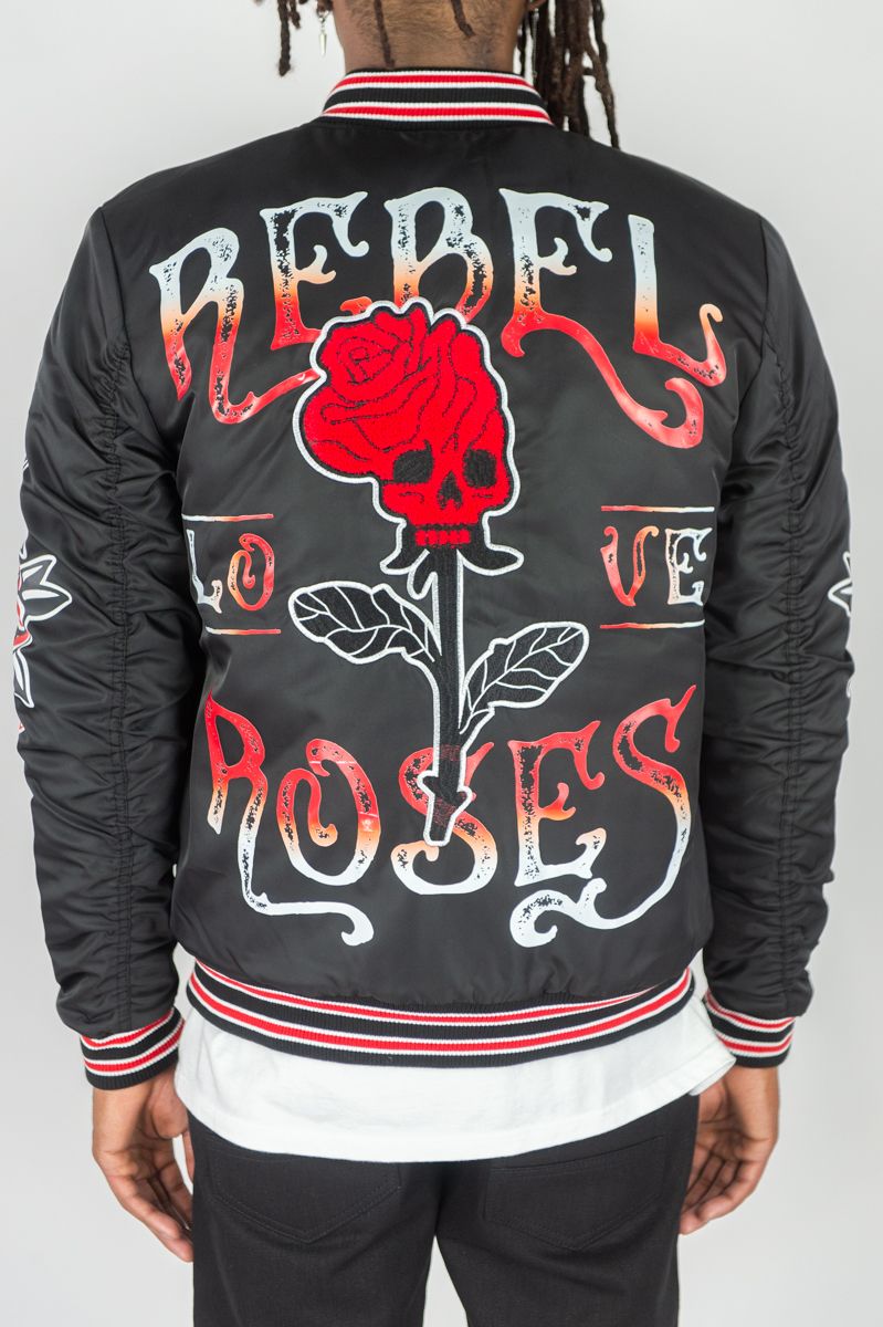 Rebel Roses Varsity Jacket