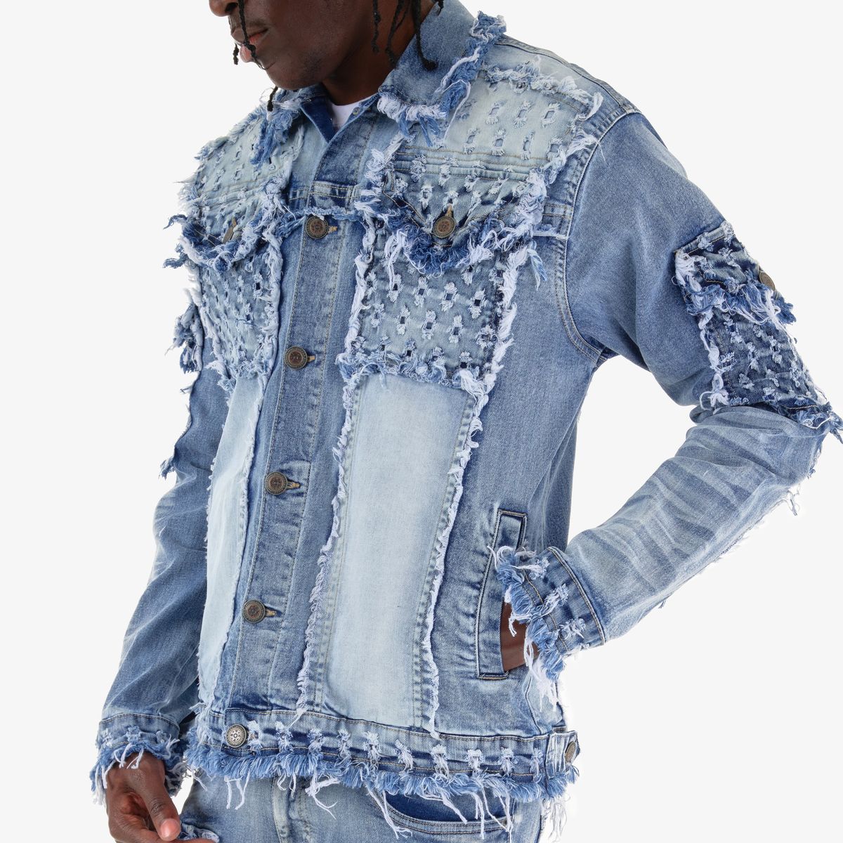 CR Destroyed Jean Jacket