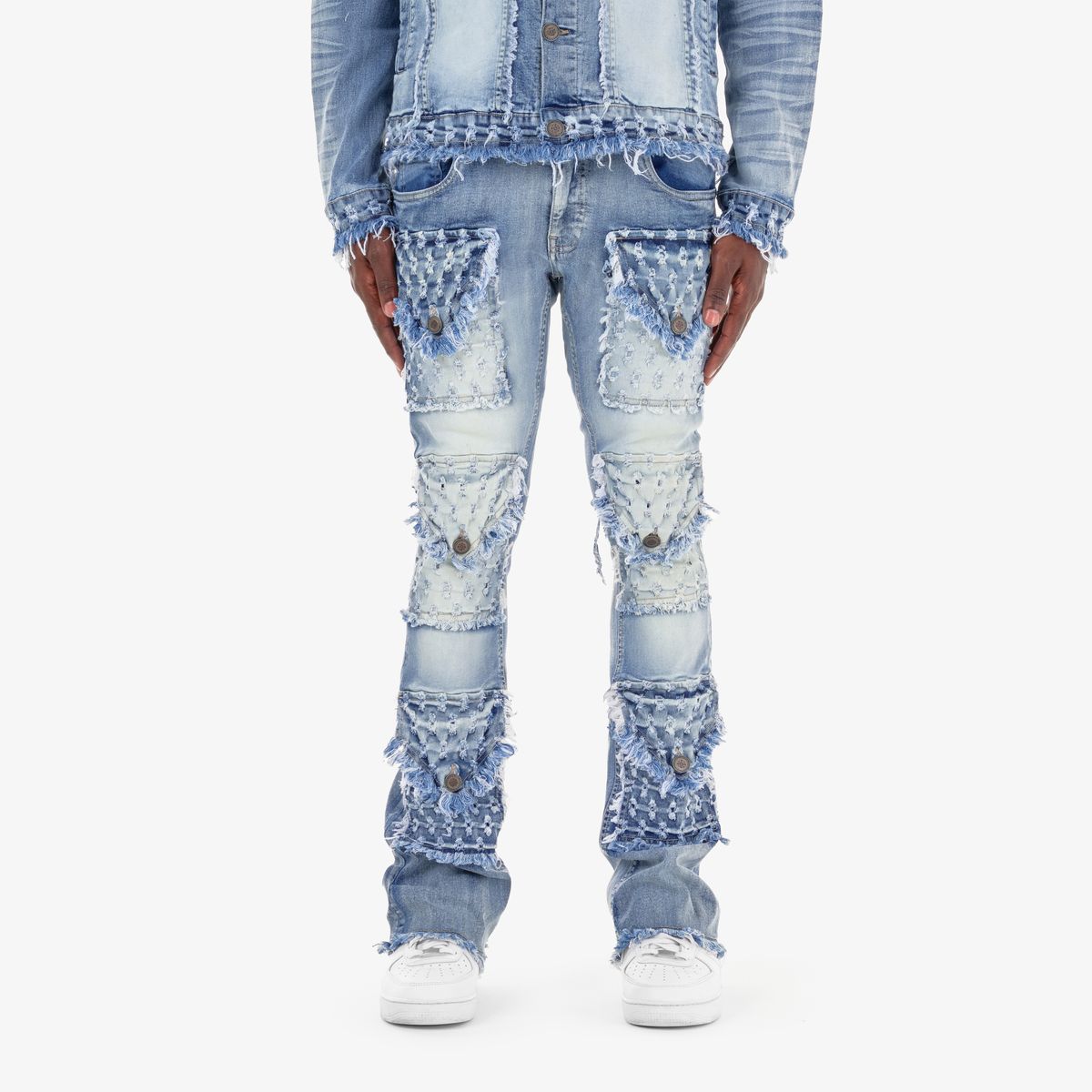 CR Destroyed Stacked Jeans