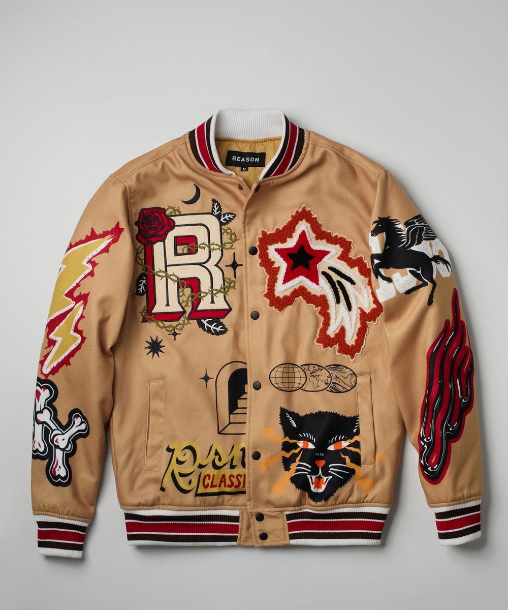 Wheat Varsity Jacket