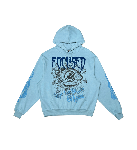 Focused Hoodie - Dust Blue