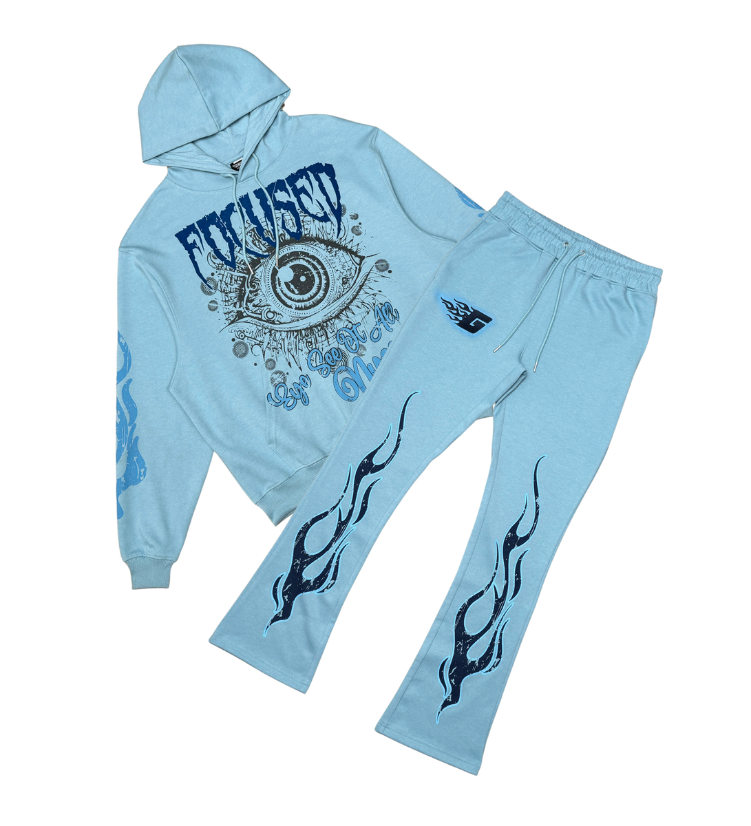 Focused Hoodie - Dust Blue