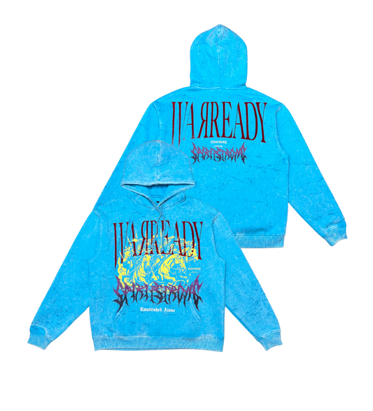War Ready Hoody - Aqua Blue