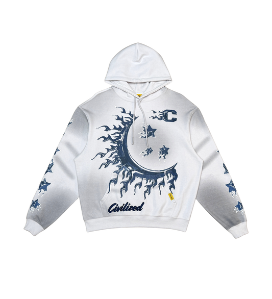 Civilized Crescent Hoody - Lt Grey