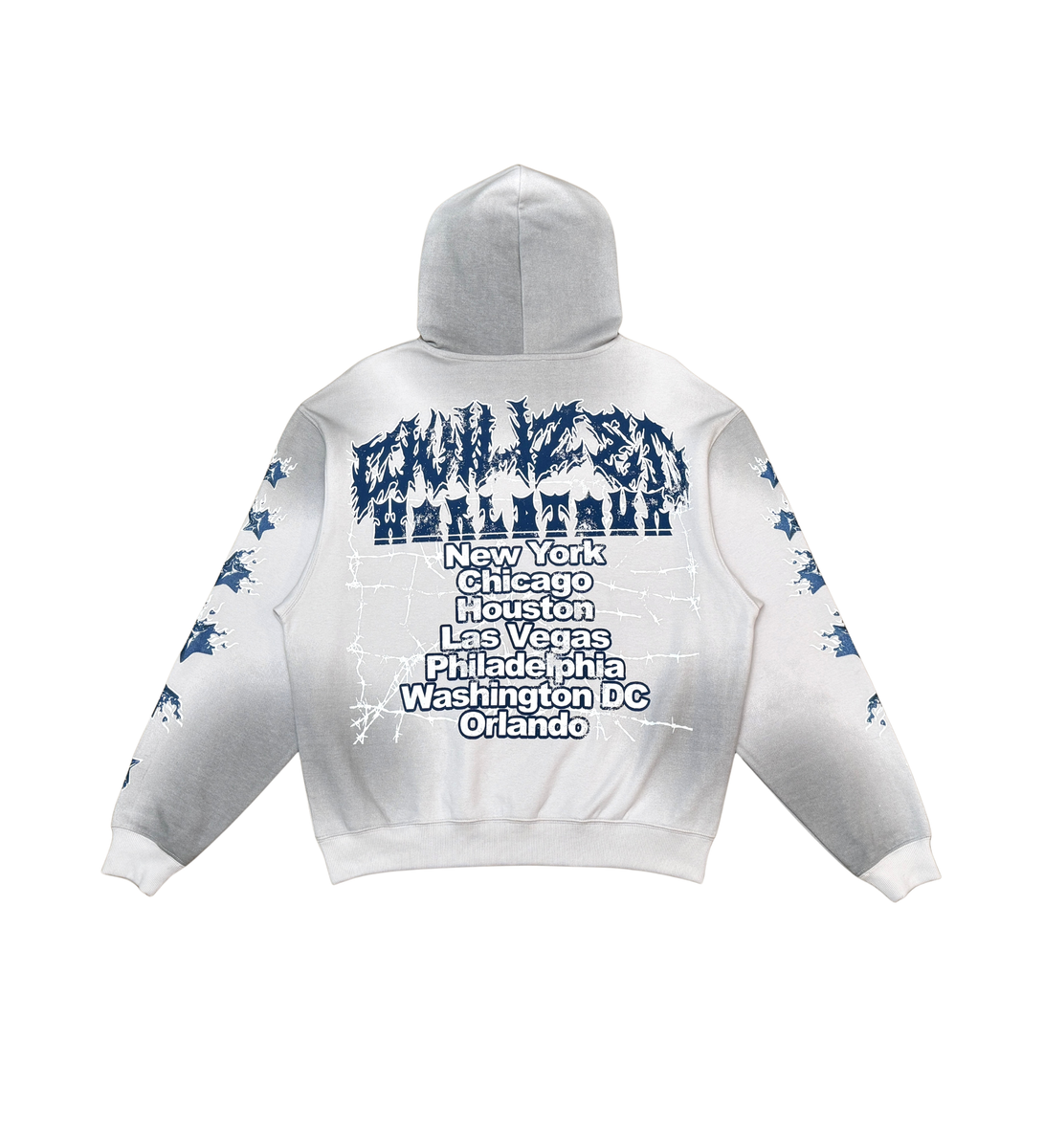 Civilized Crescent Hoody - Lt Grey