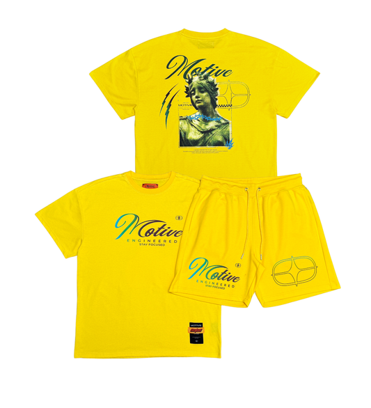Motive T-Shirt - Yellow