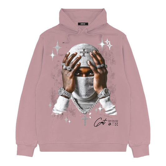 Mens Glitter Masked Hoody
