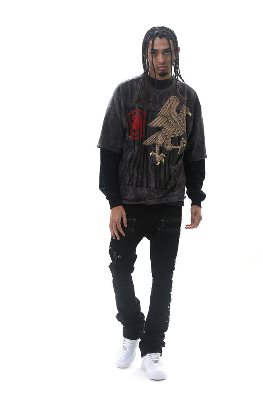 Dark Ages LS T-Shirt - Dark Grey