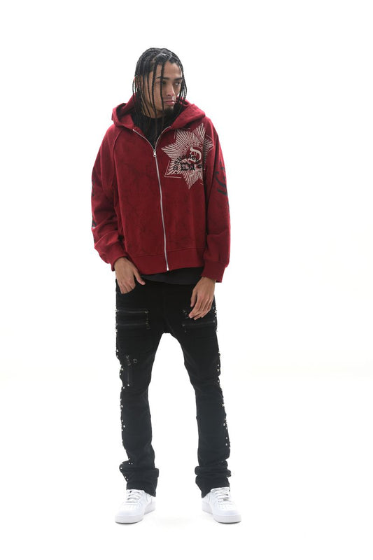Dark Ages Hoody - Deep Red