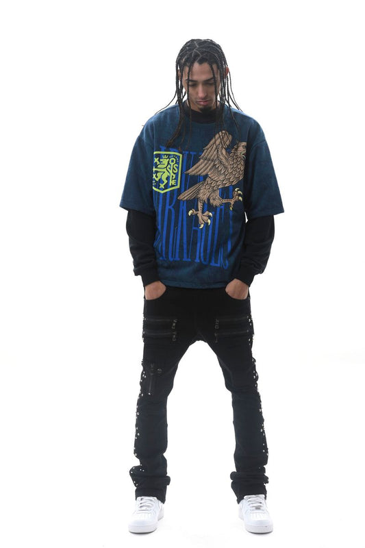 Dark Ages LS T-Shirt - Dark Blue