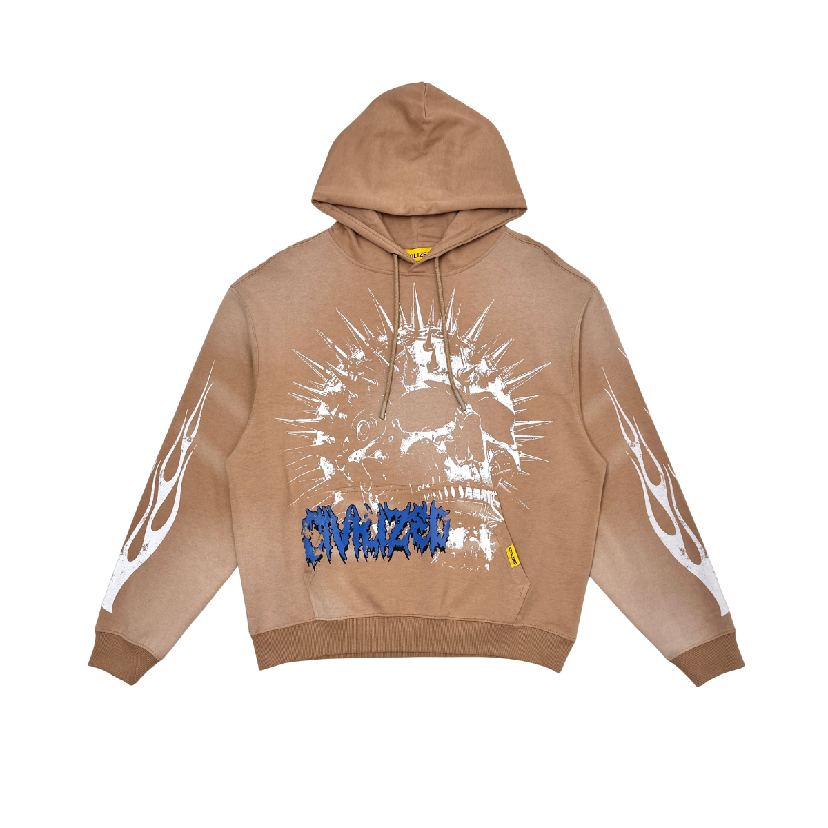Civilized Skull Hoody - Brown/Blue