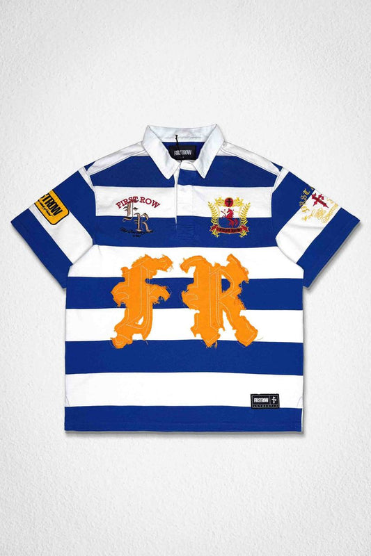 FR Polo Shirt - Blue/Gold