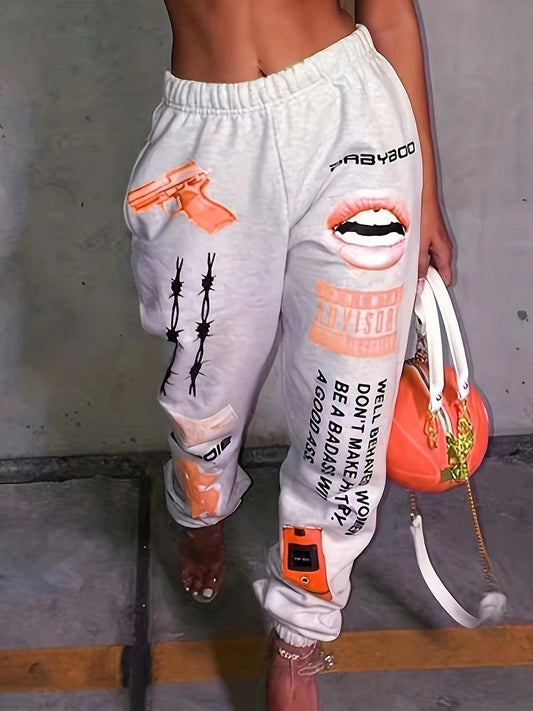 Streetwear Printed Jogger Pants